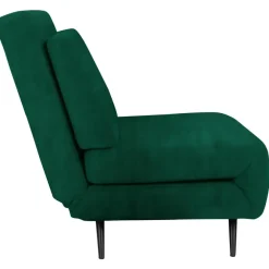 Slaapbanken|Slaapbanken-Dorel Home Mallory - Slaapbank 140 cm in donkergroene fluweel