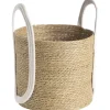 Opbergmanden-Leen Bakker Mand Lily - off-white - 29xØ32 cm