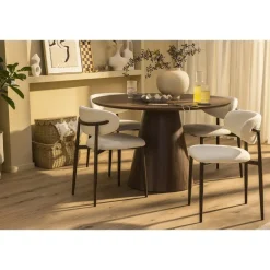 Leen Bakker Mand Moda met deksel - bruin - 32x42x25 cm