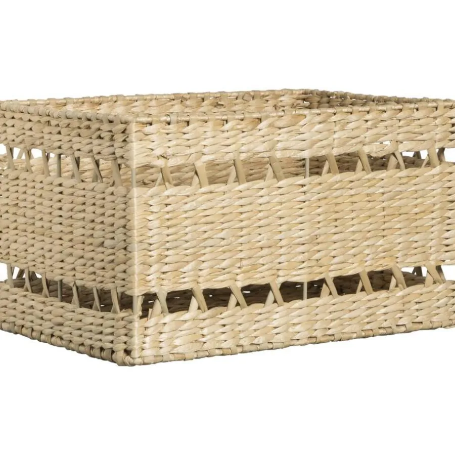 Opbergmanden-Leen Bakker Mand Saar L - naturel - 20x35x24 cm