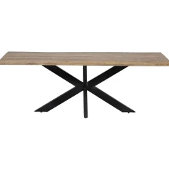 Rechthoekige Eettafels|Industriële Eettafels-Mangohoutonline - Eettafel Memphis 280x120cm Rechthoekig - Bruin - Mahom