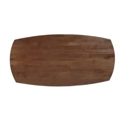 Industriële Eettafels|Ovale Eettafels-Mangohoutonline - Eettafel Nova Capsule Donkerbruin 210x100cm Rechthoekig