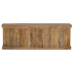 Tv Meubels-Mangohoutonline - TV Meubel Portland 140cm Rechthoekig - Bruin - Mahom