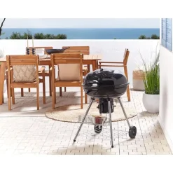 Barbecues En Accessoires-Beliani MARAPI - Houtskoolgrill - Zwart - Staal