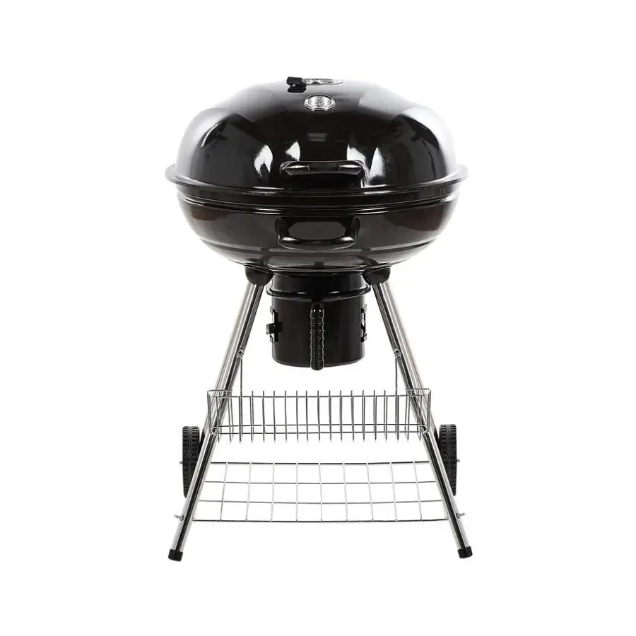 Barbecues En Accessoires-Beliani MARAPI - Houtskoolgrill - Zwart - Staal