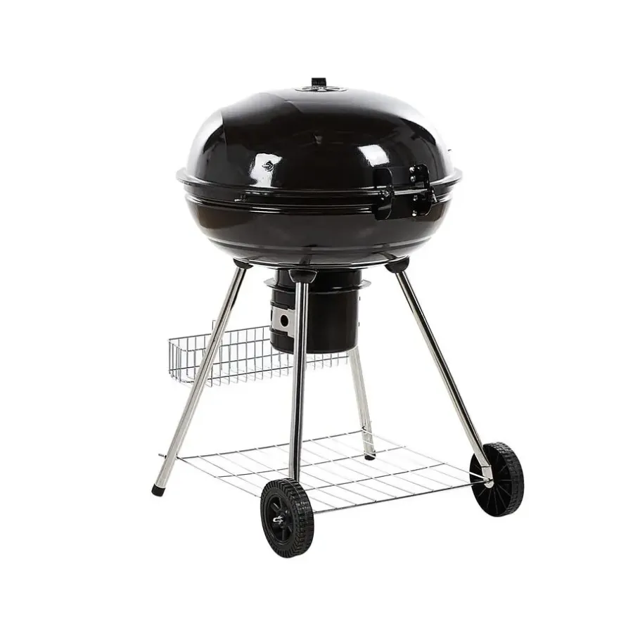 Barbecues En Accessoires-Beliani MARAPI - Houtskoolgrill - Zwart - Staal