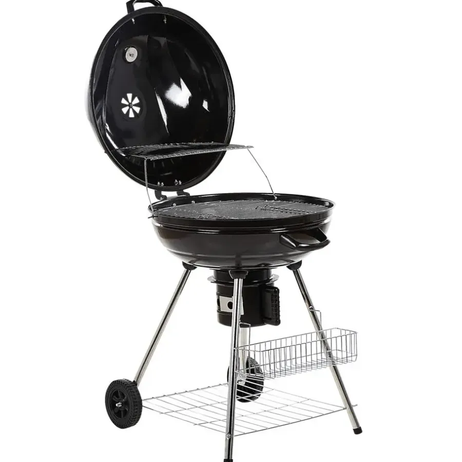 Barbecues En Accessoires-Beliani MARAPI - Houtskoolgrill - Zwart - Staal