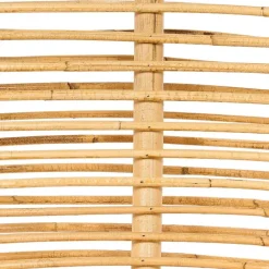 Beliani MARATEA - Tuinstoel set van 2 - Lichtbeige - Rotan