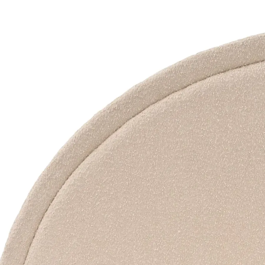 Beliani MARGUT - Bed - Beige - 160 x 200 cm - Bouclé