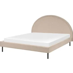 Beliani MARGUT - Bed - Beige - 160 x 200 cm - Bouclé