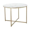 Loft24 Maro - Ronde eettafel Ø90 cm voor 4 personen in MDF marmer