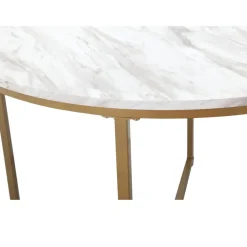 Loft24 Maro - Ronde eettafel Ø90 cm voor 4 personen in MDF marmer