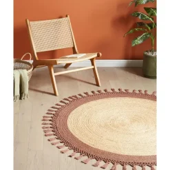 Leen Bakker MARTS - Vloerkleed - Beige/Bruin - 140 cm - Jute