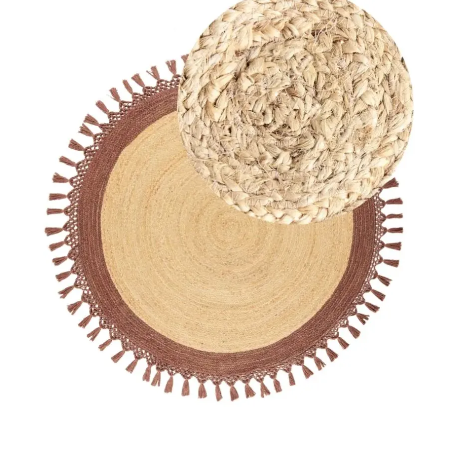 Leen Bakker MARTS - Vloerkleed - Beige/Bruin - 140 cm - Jute