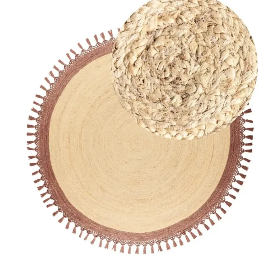 Leen Bakker MARTS - Vloerkleed - Beige/Bruin - 200 cm - Jute
