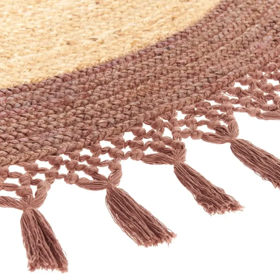 Leen Bakker MARTS - Vloerkleed - Beige/Bruin - 200 cm - Jute