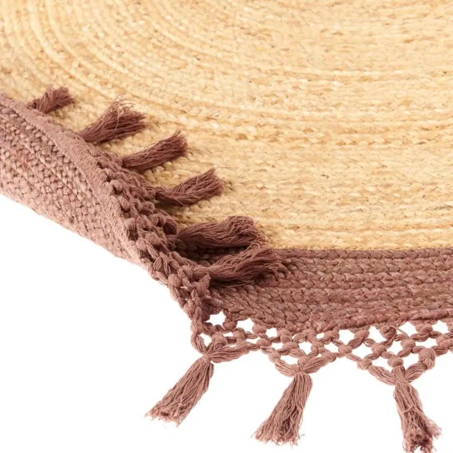Leen Bakker MARTS - Vloerkleed - Beige/Bruin - 200 cm - Jute