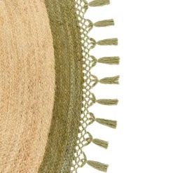 Tapijt-Leen Bakker MARTS - Vloerkleed - Beige/Groen - 200 cm - Jute