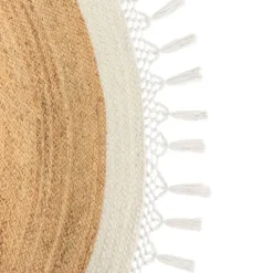 Tapijt-Leen Bakker MARTS - Vloerkleed - Beige/Wit - 200 cm - Jute