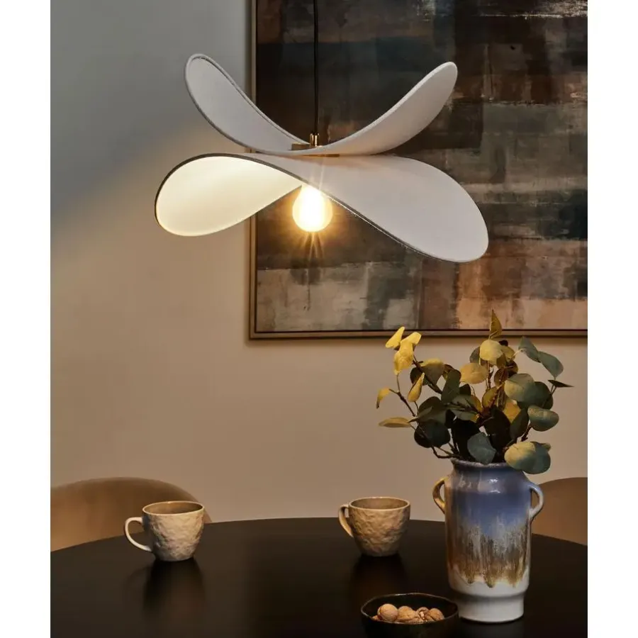 Hanglampen-Leen Bakker MASCOTA - Hanglamp - Lichtgrijs - Linnen