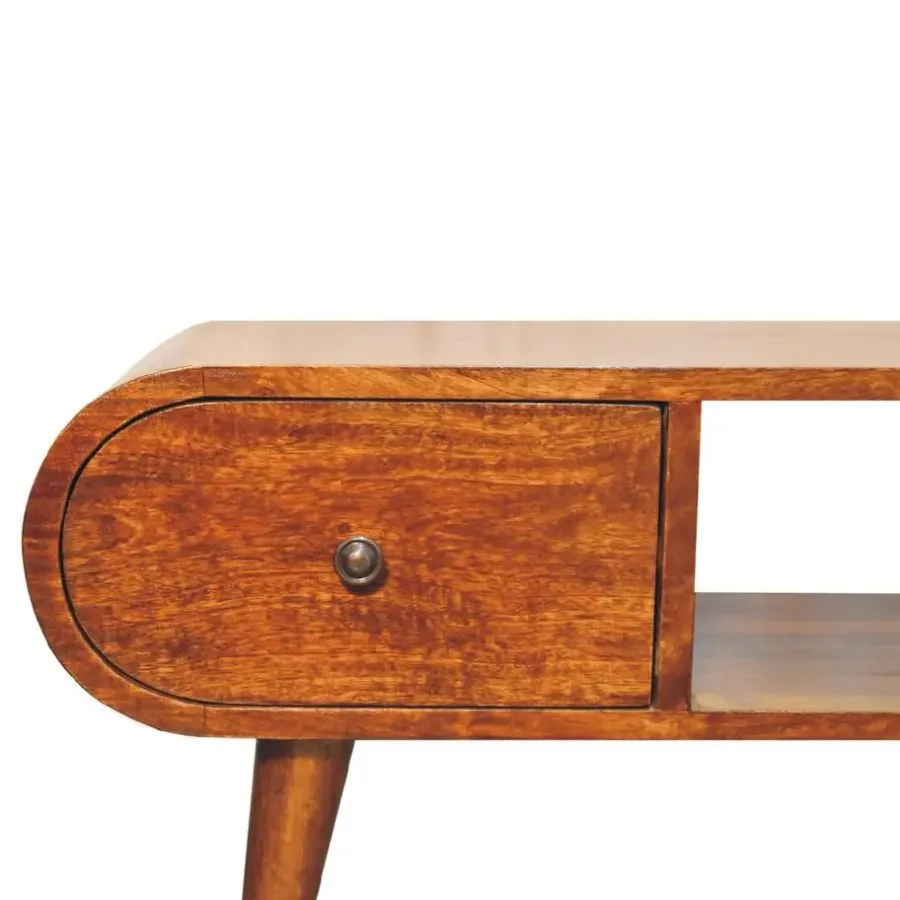 Tv Meubels-Artisan Furniture Massief Houten Kastanje London TV meubel, Woonkamer