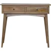 Artisan Furniture Massief Houten Sidetable met 2 Laden