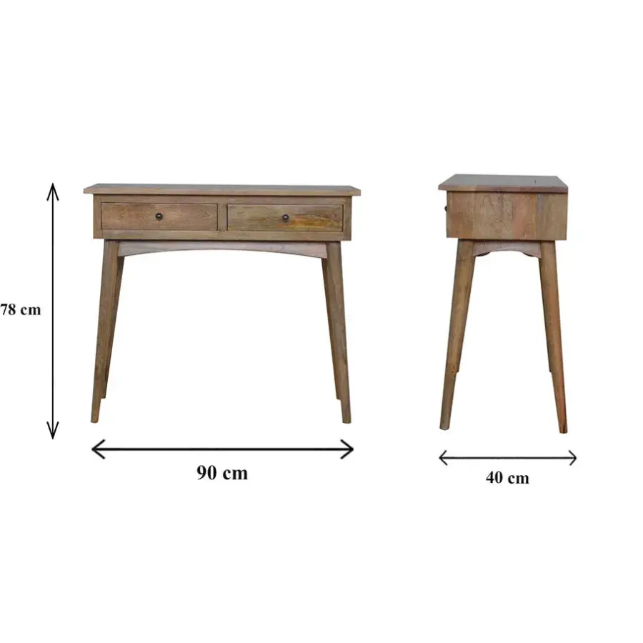 Artisan Furniture Massief Houten Sidetable met 2 Laden