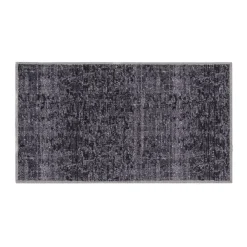 Leen Bakker Mat Universal Velvet - antraciet - 67x120 cm