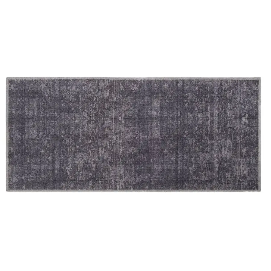 Leen Bakker Mat Universal Velvet - antraciet - 67x150 cm