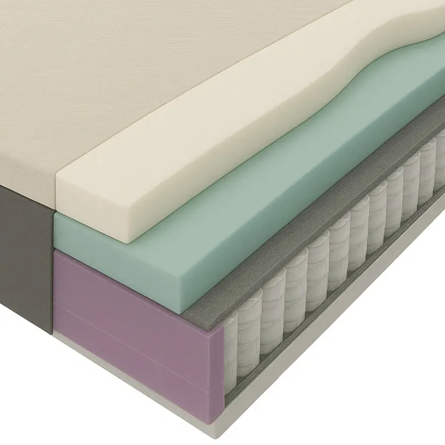 Leen Bakker Matras Mats pocketvering - 70x200x25 cm