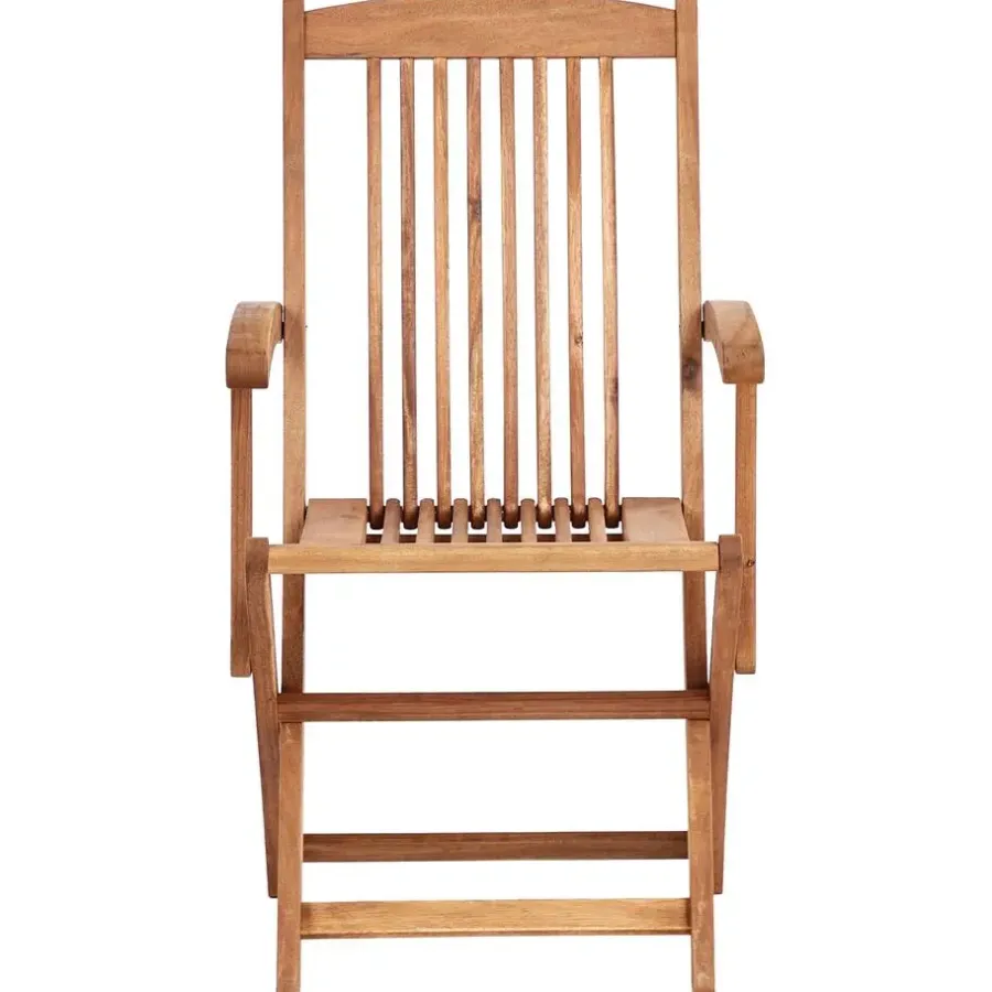 Beliani MAUI II - Tuinset voor 6 - Lichte houtkleur - Acaciahout