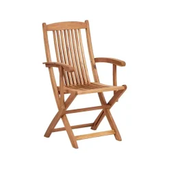 Beliani MAUI II - Tuinset voor 6 - Lichte houtkleur - Acaciahout