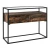 Beliani MAUK - Consoletafel - Zwart - MDF