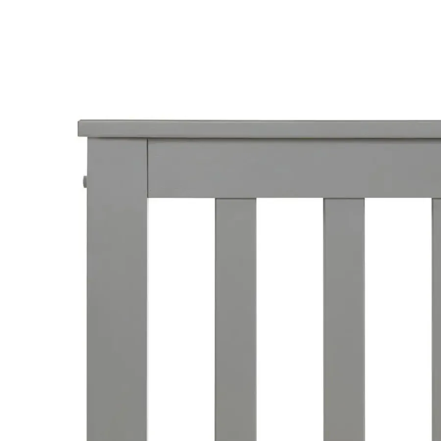 Twijfelaars-Beliani MAYENNE - Tweepersoonsbed - Grijs - 140 x 200 cm - Dennenhout