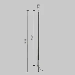 Maytoni Outdoor - Landschapsverlichting Pole - Grafiet