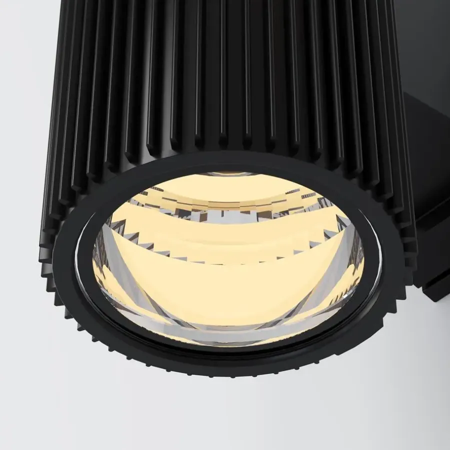 Wandlampen-Maytoni Outdoor - Wandlamp Rando - Zwart - Ø9,5