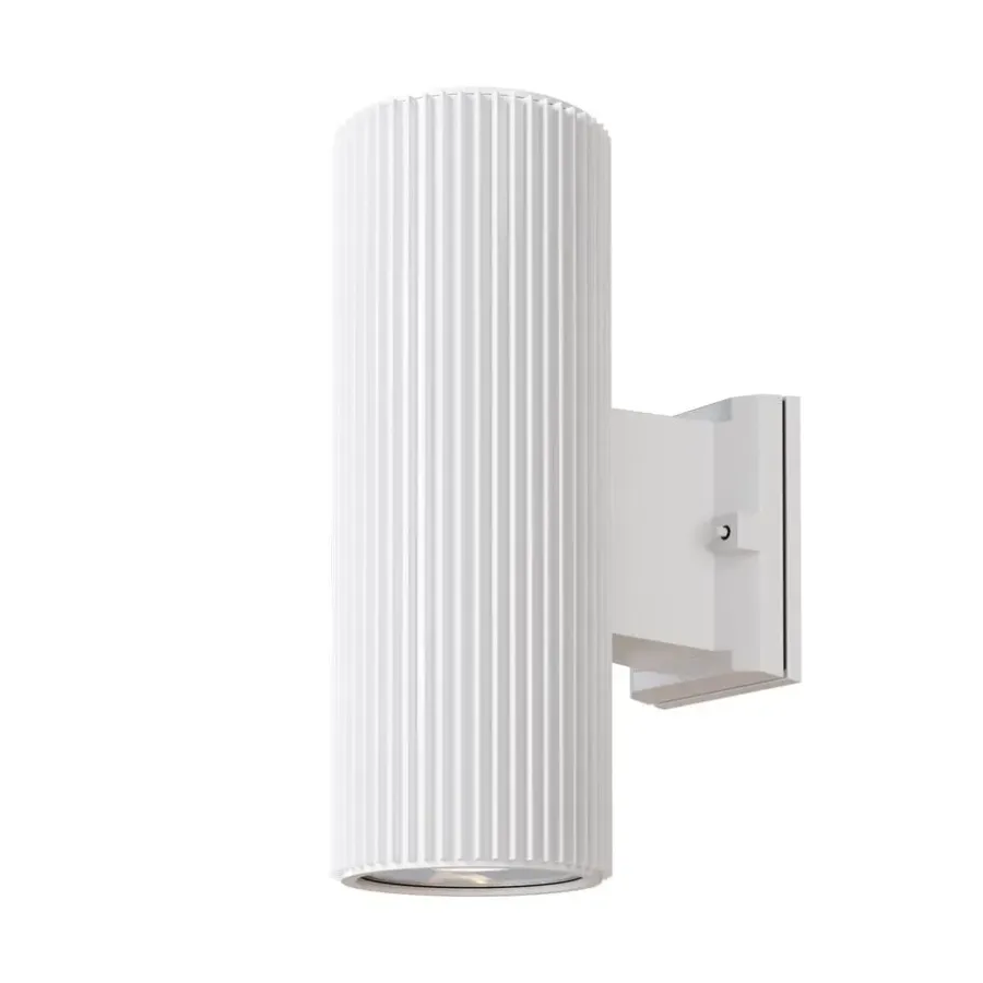 Wandlampen-Maytoni Outdoor - Wandlamp Rando - Wit - Ø9,5
