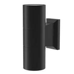 Maytoni Outdoor - Wandlamp Bowery - Zwart - Ø6,4