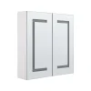 Beliani MAZARREDO - Badkamermeubel LED - Zwart - Multiplex