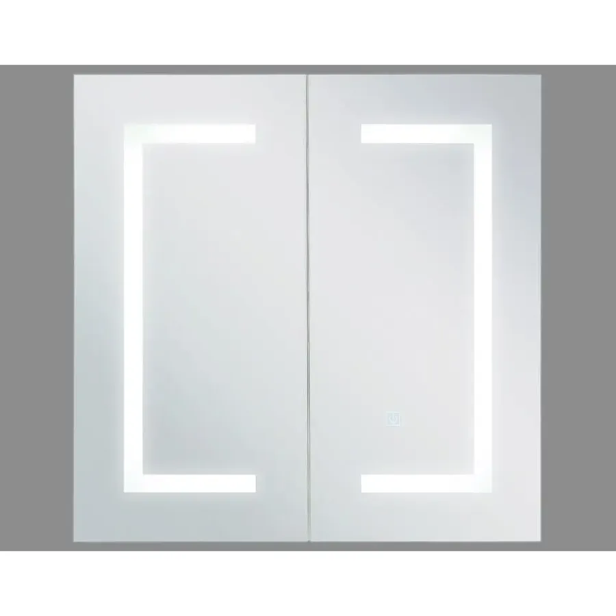 Beliani MAZARREDO - Badkamermeubel LED - Zwart - Multiplex