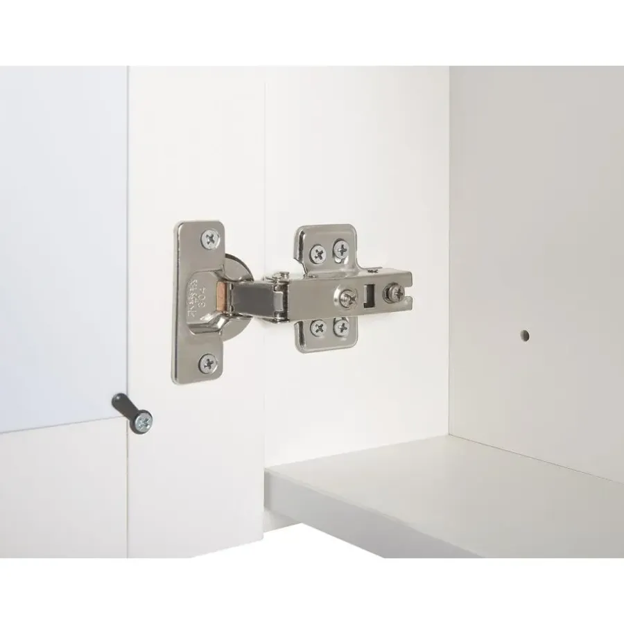 Beliani MAZARREDO - Badkamermeubel LED - Zwart - Multiplex