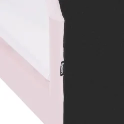 1-Persoons Bedden-Beliani MAZOU - Eenpersoonsbed - Roze - 90 x 200 cm - Fluweel