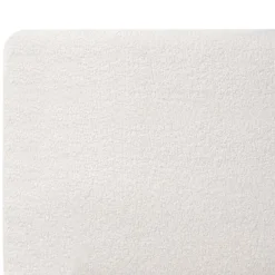 Beliani MELLE - Tweepersoonsbed - Gebroken wit - 140 x 200 cm - Bouclé