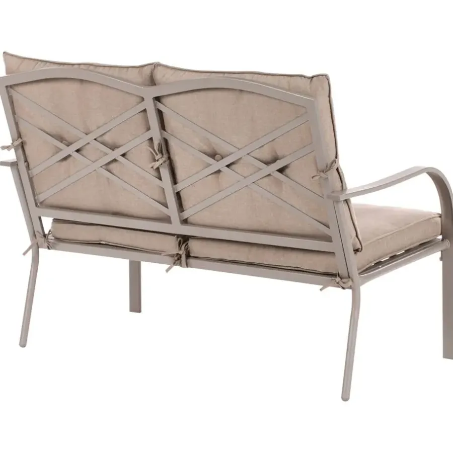Leen Bakker MESTRINO - Loungeset 4-zits - Beige - Staal