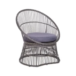 Beliani MESYNA - Bistro set - Taupe - PE rotan