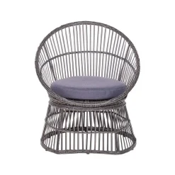 Beliani MESYNA - Bistro set - Taupe - PE rotan
