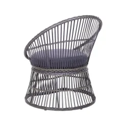 Beliani MESYNA - Bistro set - Taupe - PE rotan