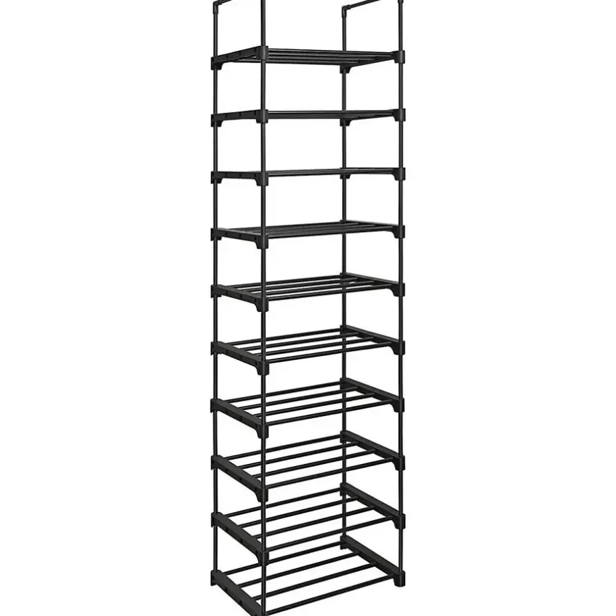 Kledingopbergers-Merkloos Metalen Schoenenrek met 10 Planken, Standplank, Multifunctioneel
