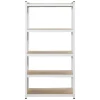 Wandrekken-Leen Bakker Metalen stellingkast - wit - 90x45x180 cm