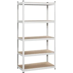 Wandrekken-Leen Bakker Metalen stellingkast - wit - 90x45x180 cm